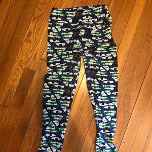 LulaRoe Rudolph Christmas OS Leggings